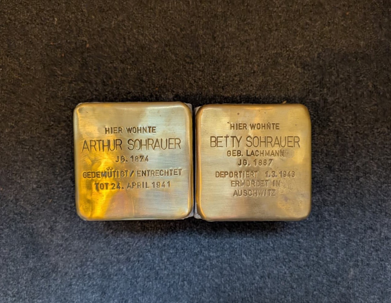 Stolpersteinverlegung