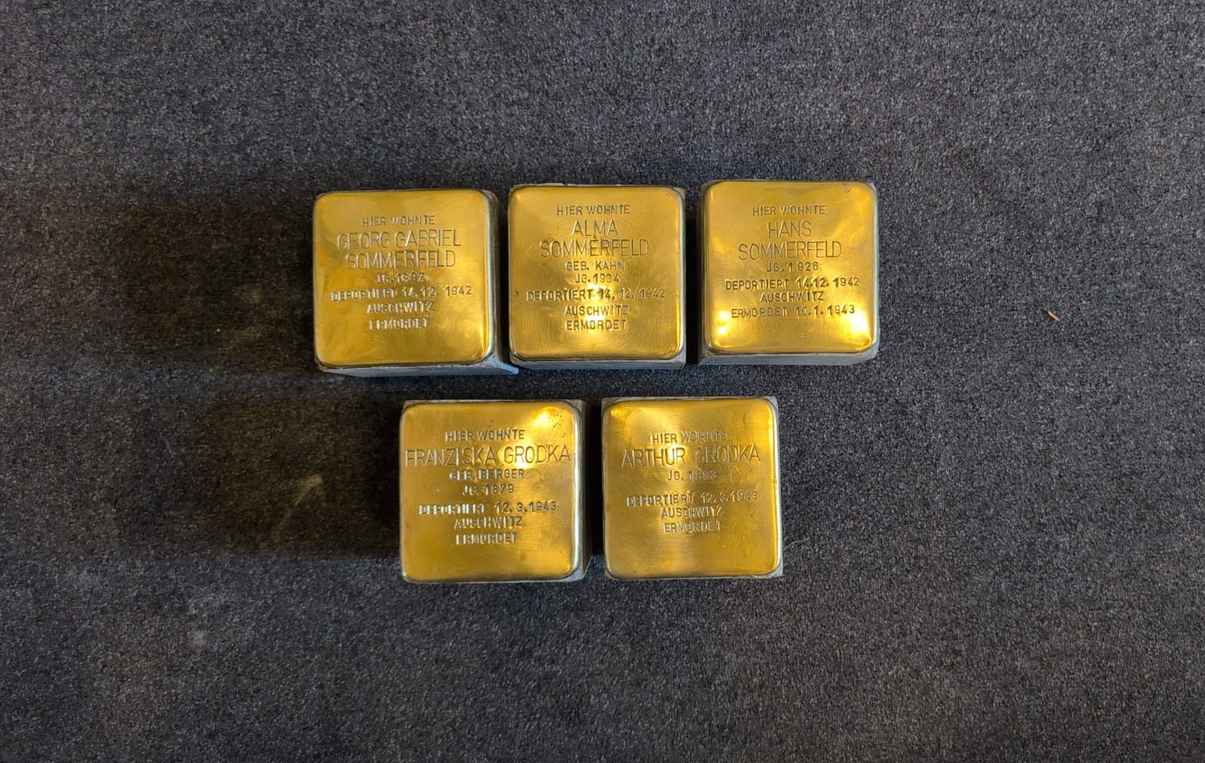 Stolpersteinverlegung
