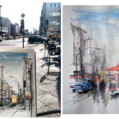 BezirksTOUR: Urban sketching – Skizzierte Momentaufnahmen in Schöneberg